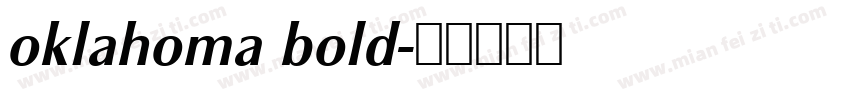 oklahoma bold字体转换
